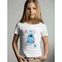 Disney Stitch T-paita, Valkoinen, 128-134