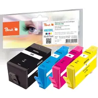 Peach 315666, Musta, Syaani, Magenta, Keltainen, Väriainepohjainen muste, Väripohjainen muste, 4 kpl, Monipakkaus (PI300-375)