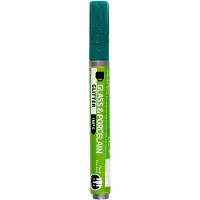 Creativ Company Glass and Porcelain Pen Glitter Semi-Opaque - Dark Green