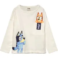 Bluey Pitkähihainen T-paita, Off-White, 116-122