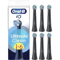 Oral-B iO Ultimate Clean borsthuvuden svart, 6 st.