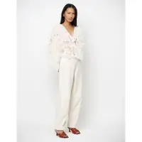 Dante6 -Phora Tulle Ruffled Top - Cream - 42