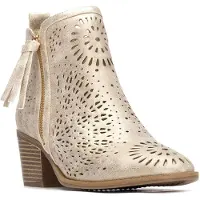Xti for woman. 14532704-ORO Ankle boots 145327 gold (40), Beige, 3 to 5 cm, Zip, Casual