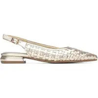Carmela for woman. 16317602-ORO Leather Ballerinas 163176 golden (36), Flat, 1 to 3 cm, Buckle, Casual, Party