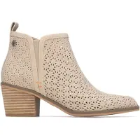 Refresh for woman. 17515207-BEIGE Ankle boots 175152 beige (40), 3 to 5 cm, Zip, Casual