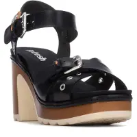 Refresh for woman. 17529003-NEGRO Sandals 175290 black (41), 5 to 8 cm, Buckle, Casual