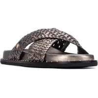 Carmela for woman. 16305302-PLOMO Leather Sandals 163053 grey (40), Flat, None, Casual