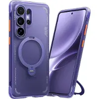 Torras Samsung Galaxy S26 Ultra Ostand Q3 Air MagSafe kotelo - Tummanvioletti