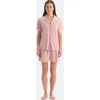 Dagi Pyjamashortsit roosa / helmenvalkoinen