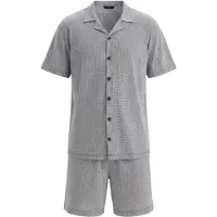 Dagi Lyhyt pyjama harmaa / musta