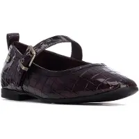 Carmela for woman. 16256204-BURDEOS Garnet 162562 leather ballet flats (36), 1 to 3 cm, Buckle, Casual, Maroon, Classic, Patent Leather
