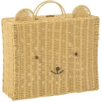 J-Line Basket Suitcase Synthetic Natural Large - ONE SIZE