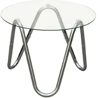 Leitmotiv Side Tabel Ventana Round - Silver - Ø 50 CM