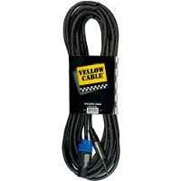 Yellow cable HP9JS - Speakon - 1/4" Jack -kaiutinkaapeli 9m.