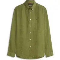 Tommy Hilfiger Pigment Dyed Li Solid Rf Shirt - Khaki green - XXL
