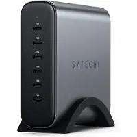 Satechi 200W USB-C 6-Port GaN Charger – Space Grey