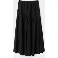 Gina Tricot  - Tall dropped waist skirt - pitkät hameet - Musta - XS - Naiset