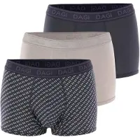Dagi Bokserishortsit beige / harmaa / antrasiitti
