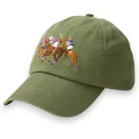 Ralph Lauren Triple-Pony Twill Ball Cap - Khaki green - ONE SIZE
