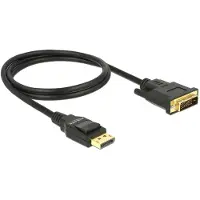 DeLOCK – Cable Displayport 1.2 male > DVI 24+1 male passive 1 m black (85312)