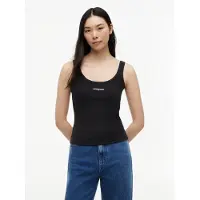 Tommy Hilfiger Tjw Slim Script Rib Tank - Black - S