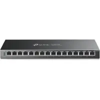 TP-LINK 16-port Gigabit desktop-switch med 16-Port PoE+, unmanaged, Gigabit Ethernet (10/100/1000), full duplex, väggmonterbar