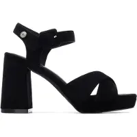 Refresh for woman. 17525401-NEGRO Sandals 175254 black (37), 8 to 10 cm, Buckle, Party