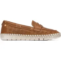 Carmela for woman. 16321203-CAMEL Leather Moccasins 163212 brown (38), Flat, None, Casual