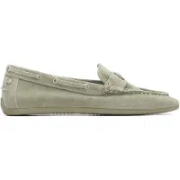Carmela for woman. 16314308-KAKI Moccasins 163143 green (36), Leather, Flat, None, Casual