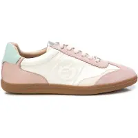 Carmela for woman. 16206006-NUDE Leather trainers 162060 nude (37), Flat, Laces, Casual
