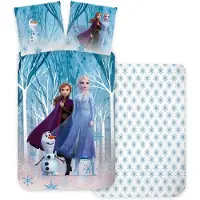 Licens Bed Linen Junior Frozen 4899 - 100X140, 40X45 Cm - Blue - 100X140.40X45CM
