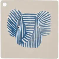 Oyoy MINI Placemat Erik Elephant - Multi/patterned - 38X38X0.2CM x 38