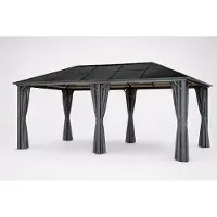 4IQ Ulkopaviljonki verhoilla, 3 × 6 m