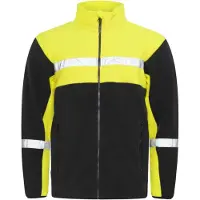 Projob 7300 Fleece Jacket 7300 Fleece Jacket 9910-Viz Black/Yellow M