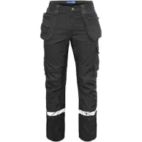 Projob 7509 Work Trousers 7509 Work Trousers 9910-Viz Black D116