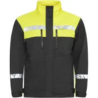 Projob 7416 Work Jacket 7416 Work Jacket 9910-Viz Black/Yellow L