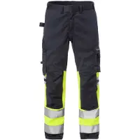 Fristads Palosuojattu flamestat high vis stretch housut lk 1 2162 ATHF Huomiokeltainen/Laivastonsininen D96