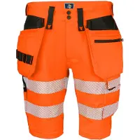 Projob 6575 Stretch Shortsit En Iso 20471 Luokka 2/1 - Orange/Black - C48
