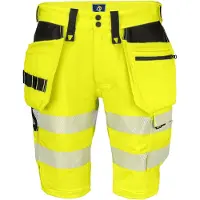 Projob 6575 Stretch Shortsit En Iso 20471 Luokka 2/1 - Black/Yellow - C48