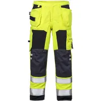 Fristads Palosuojatut Flamestat high vis rakentajan housut lk2 2075 ATHS Huomiokeltainen/Laivastonsininen C150
