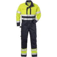 Fristads Palosuojattu High Vis umpisuoja lk 3 8084 FLAM Huomiokeltainen/Laivastonsininen M