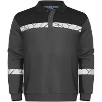 Projob 7100 Polo Long Sleeve 7100 Polo Long Sleeve 9910-Viz Grey/Black S