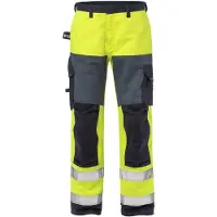 Fristads Palosuojatut high vis housut lk 2 2585 FLAM Huomiokeltainen/Laivastonsininen D120