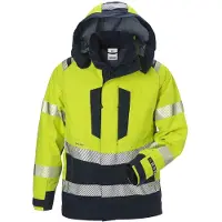 Fristads Palosuojattu flamestat high vis GORE-TEX PYRAD kuoritakki lk 3 4095 GXE Huomiokeltainen/Laivastonsininen 2XL