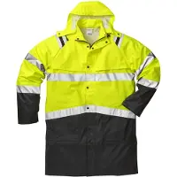 Fristads High vis sadetakki lk 3 4634 RS Huomiokeltainen/Musta 2XS