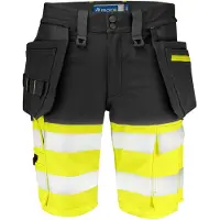 Projob 6580 Shortsit En Iso 20471 Luokka 1 - Black/Yellow - C52