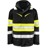 Projob 6454 Tekninen Takki En Iso 20471 Luokka 1 - Black/Yellow - M