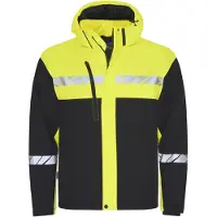 Projob 7415 Functional Jacket Lined 7415 Functional Jacket Lined 9910-Viz Black/Yellow 3XL
