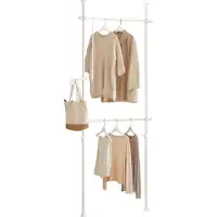 SoBuy Teleskooppinen Vaateteline 120 cm