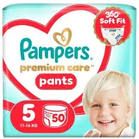 Pampers Premium Care Pants Size 5 kertakäyttöiset housuvaipat 11-17 kg 50 kpl